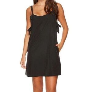 Tavik Off Beat Sleeveless Adjustable Ribbon Tie SIdes Modal Blend Dress L Black